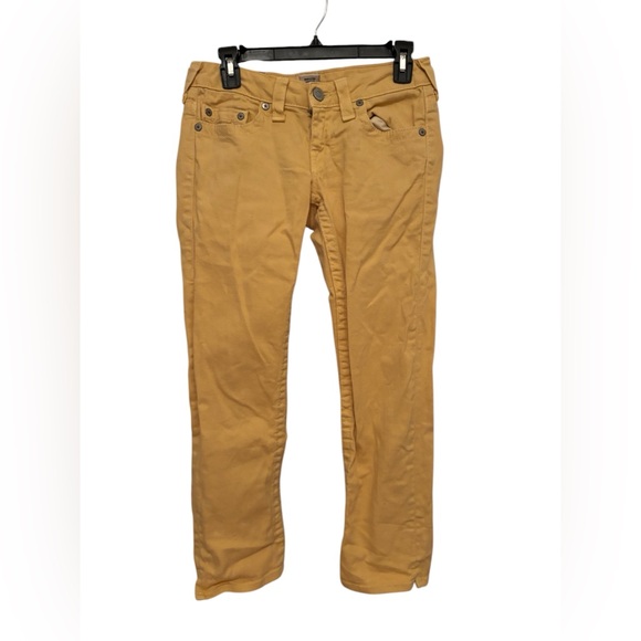 True Religion Y2K Yellow Jeans - Picture 1 of 3